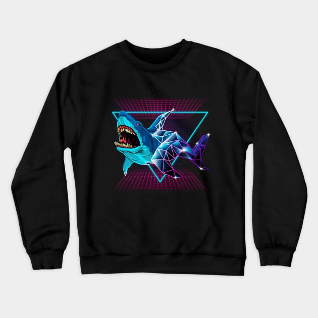 Shark 80s Crewneck Sweatshirt by angoes25